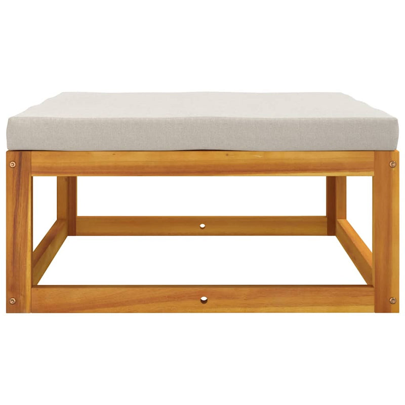 vidaXL 3 Piece Garden Lounge Set with Cushions Solid Wood Acacia