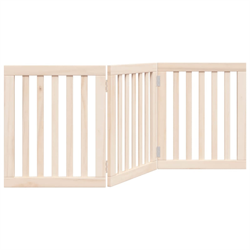 vidaXL Dog Gate Foldable 3 Panels 150 cm Poplar Wood