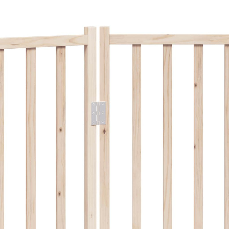 vidaXL Dog Gate Foldable 3 Panels 150 cm Solid Wood Fir