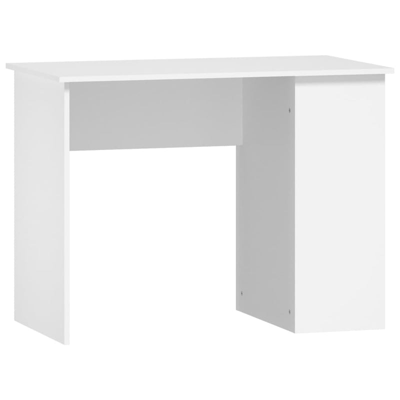 vidaXL Desk White 100x55x75 cm Engineered Wood