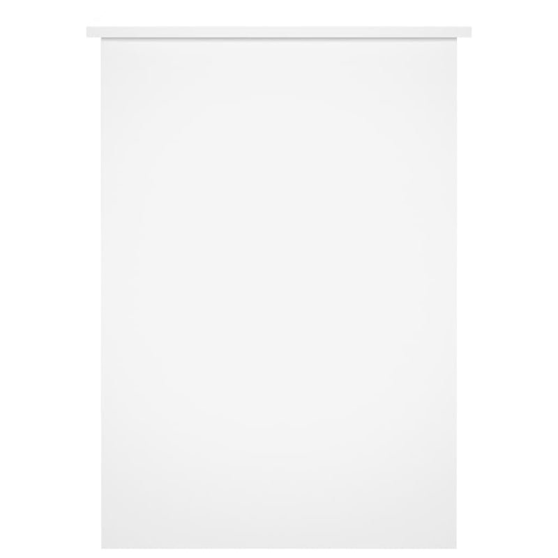 vidaXL Desk White 100x55x75 cm Engineered Wood