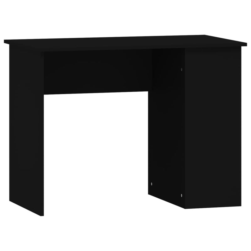 vidaXL Desk Black 100x55x75 cm Engineered Wood
