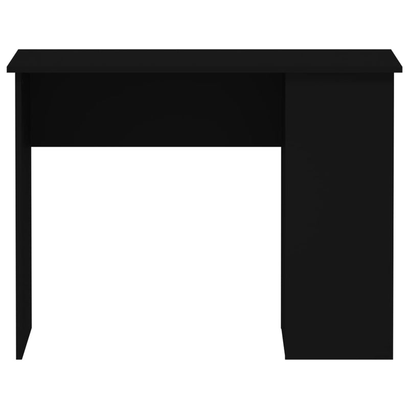 vidaXL Desk Black 100x55x75 cm Engineered Wood