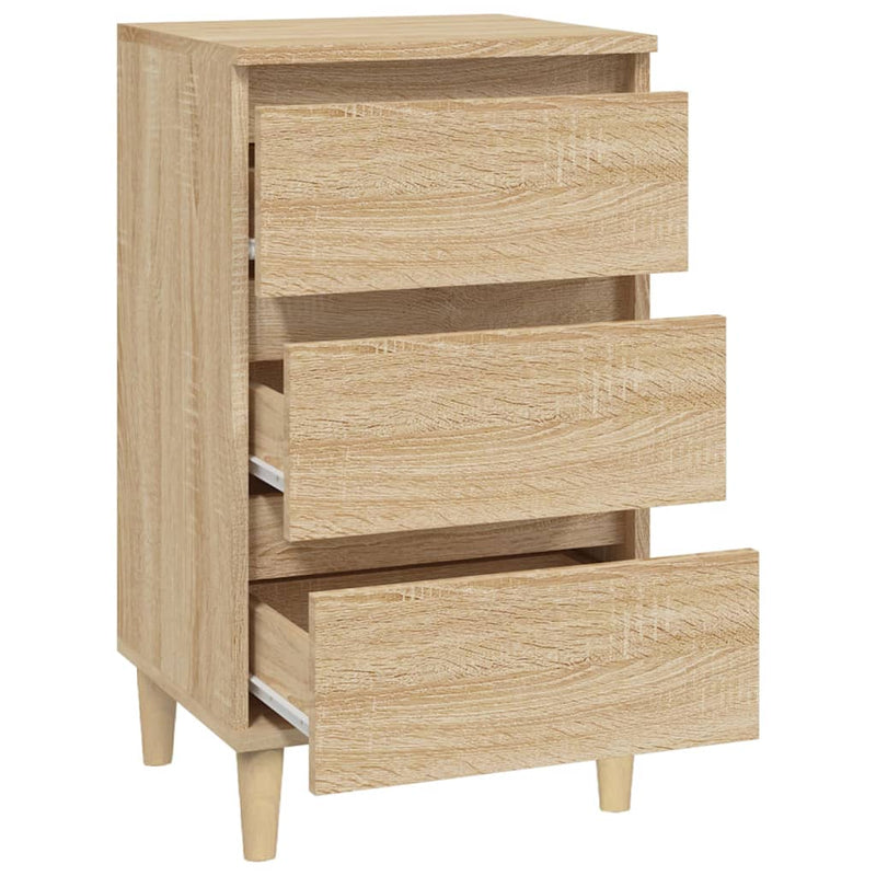 vidaXL Bedside Cabinet Sonoma Oak 40x35x70 cm Engineered Wood