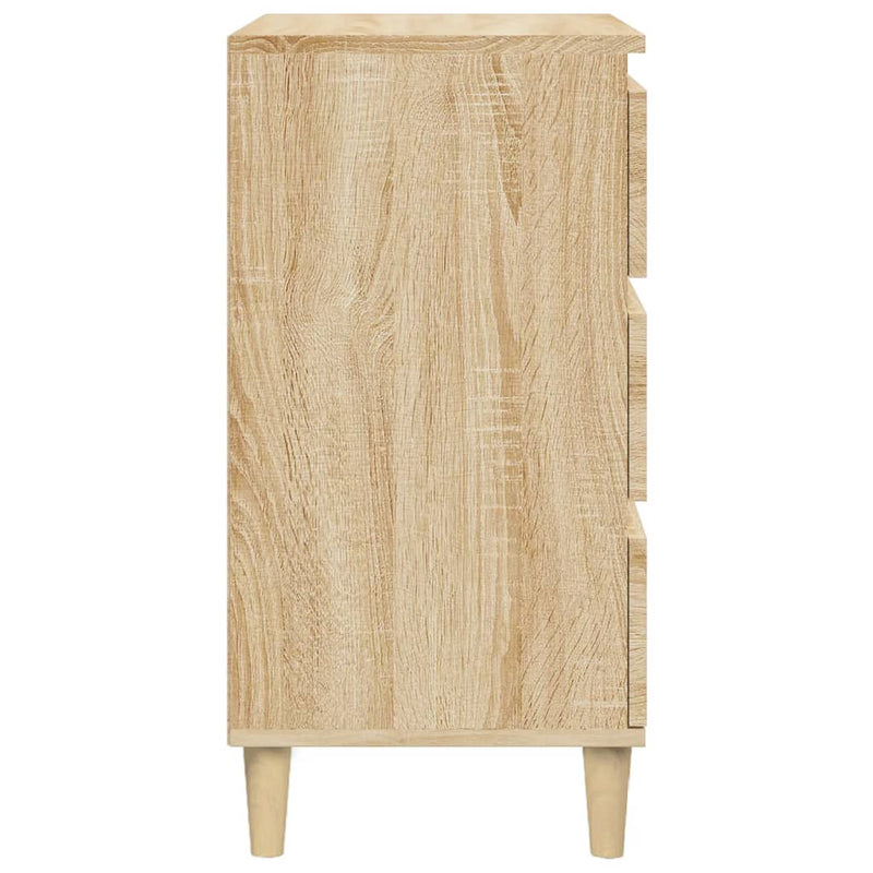 vidaXL Bedside Cabinet Sonoma Oak 40x35x70 cm Engineered Wood
