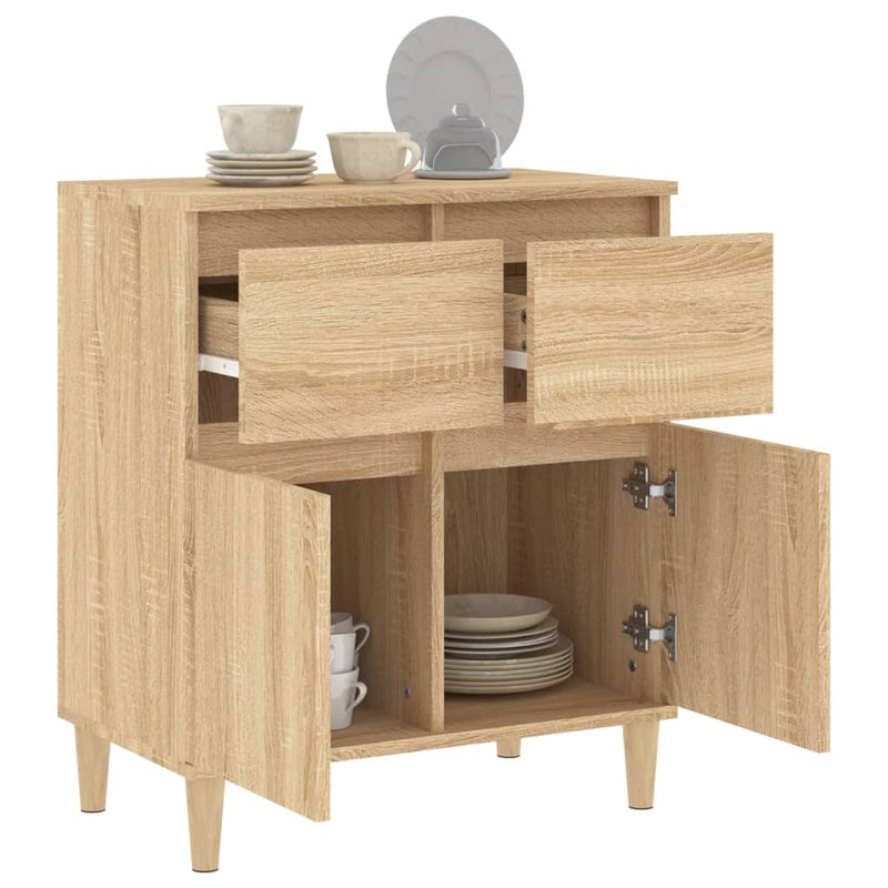 vidaXL Sideboard Sonoma Oak 60x35x70 cm Engineered Wood