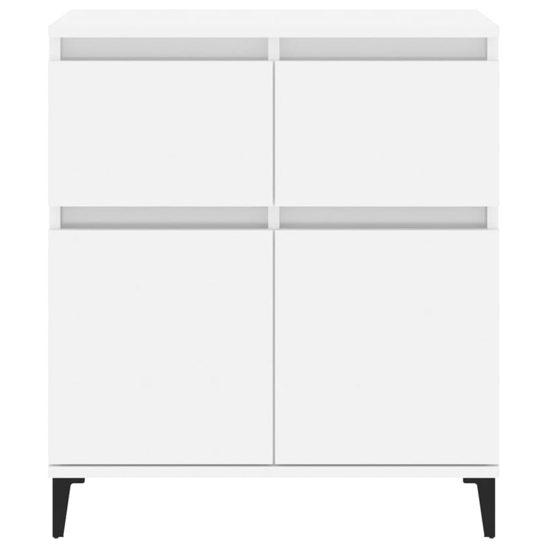 vidaXL Sideboard High Gloss White 60x35x70 cm Engineered Wood