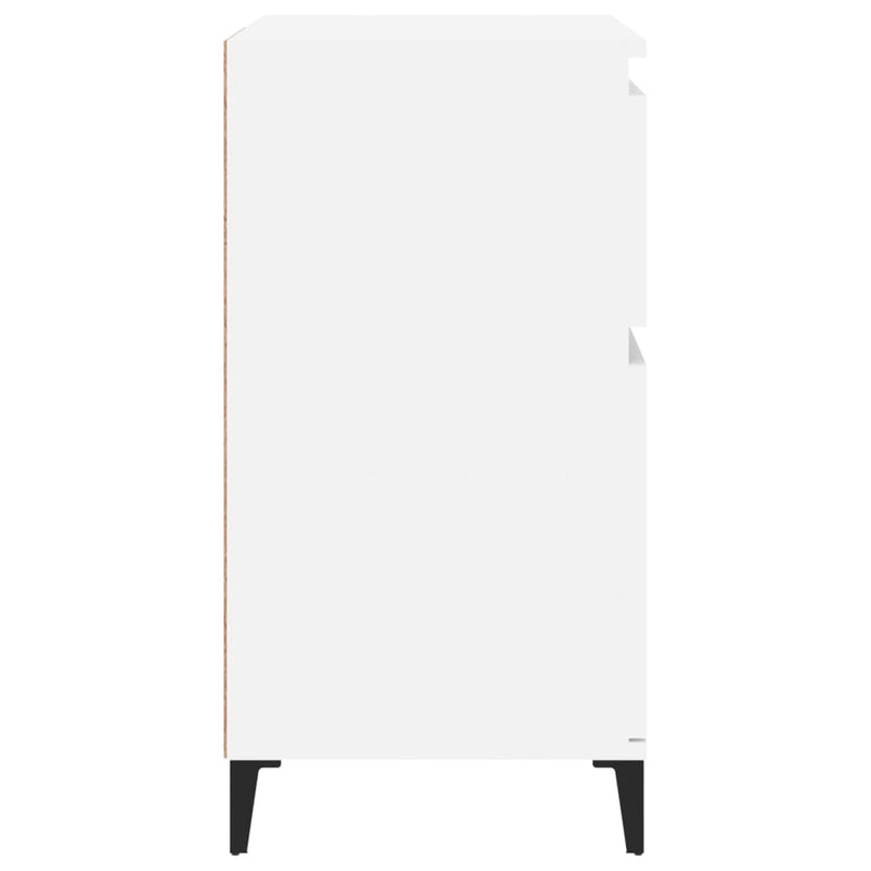 vidaXL Sideboard High Gloss White 60x35x70 cm Engineered Wood