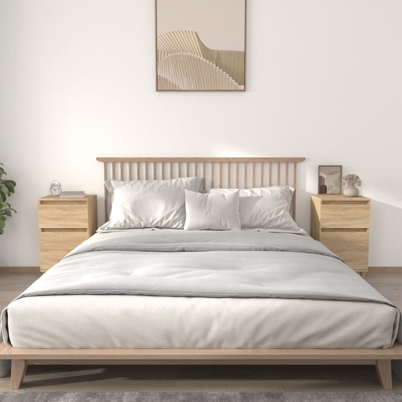 vidaXL Bedside Cabinets 2 pcs Sonoma Oak 40x35x70 cm