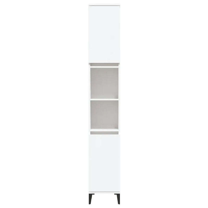 Bathroom Cabinet White 30x30x190 cm Engineered Wood