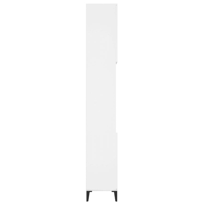 Bathroom Cabinet White 30x30x190 cm Engineered Wood