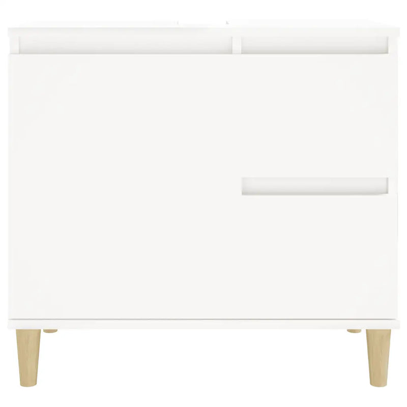 Bathroom Cabinet White 65x33x60 cm Engineered Wood