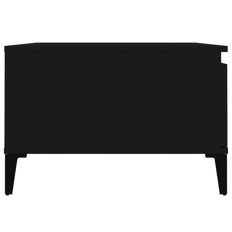 vidaXL Coffee Table Black 55x55x36.5 cm Engineered Wood