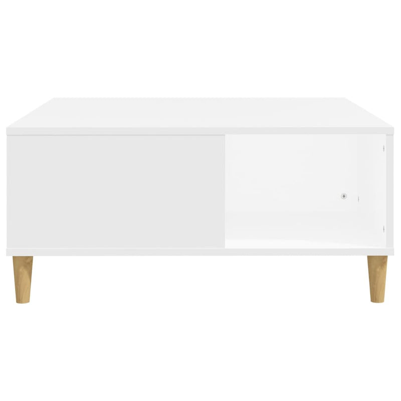 vidaXL Coffee Table White 80x80x36.5 cm Engineered Wood