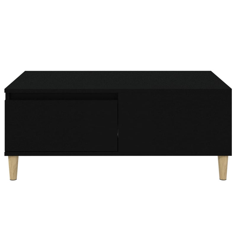 vidaXL Coffee Table Black 90x50x36.5 cm Engineered Wood