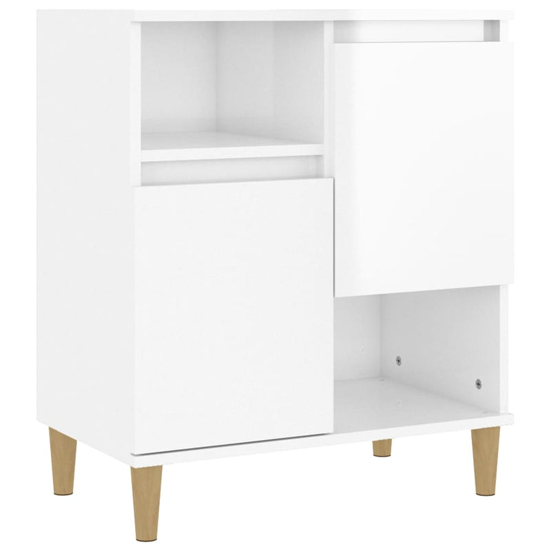 vidaXL Sideboard High Gloss White 60x35x70 cm Engineered Wood