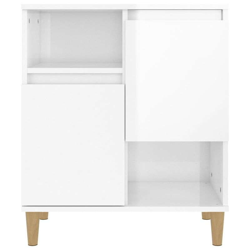 vidaXL Sideboard High Gloss White 60x35x70 cm Engineered Wood