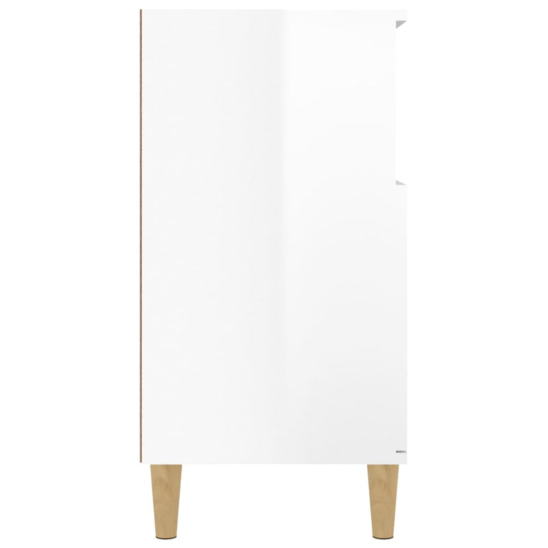 vidaXL Sideboard High Gloss White 60x35x70 cm Engineered Wood