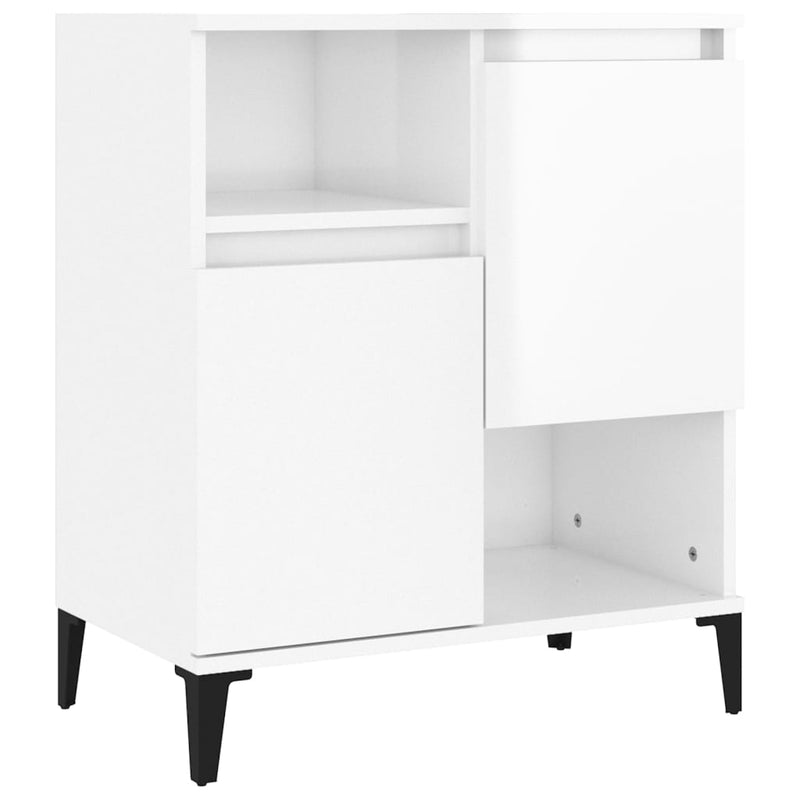 vidaXL Sideboard High Gloss White 60x35x70 cm Engineered Wood