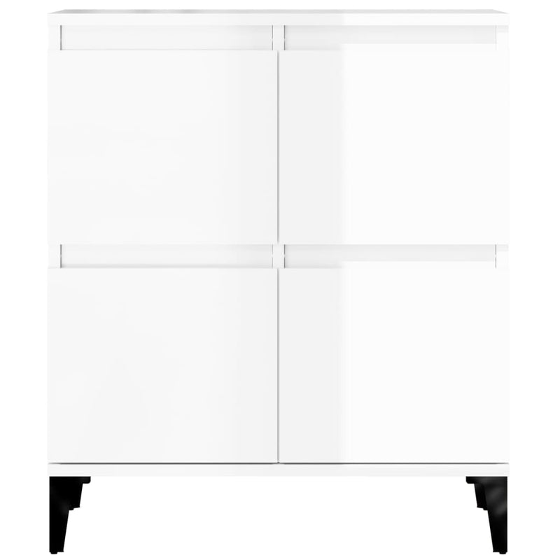 vidaXL Sideboard High Gloss White 60x35x70 cm Engineered Wood