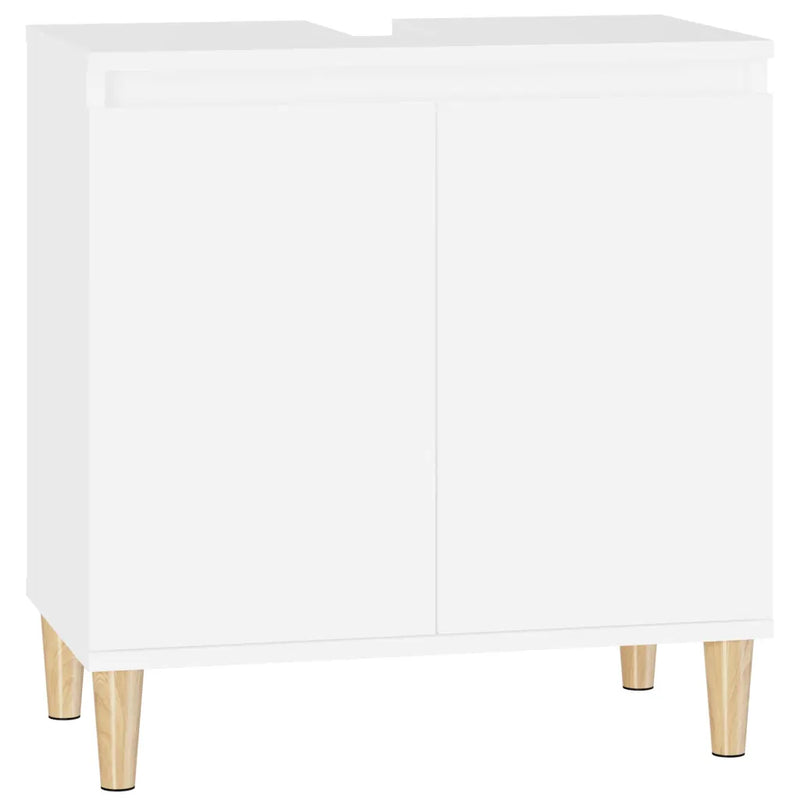 Sink Cabinet White 58x33x60 cm Engineered Wood