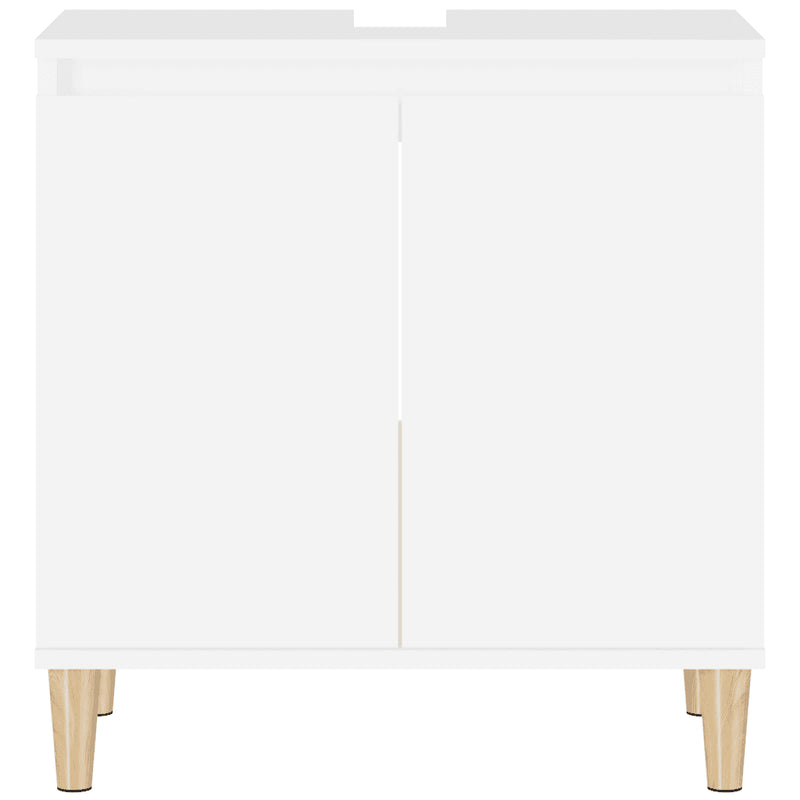 Sink Cabinet White 58x33x60 cm Engineered Wood