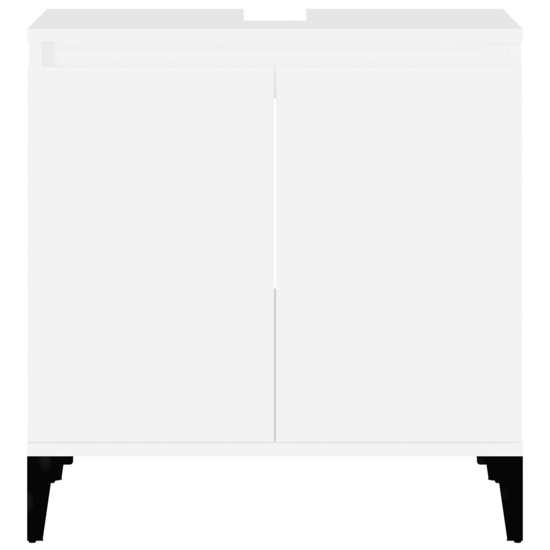 vidaXL Sink Cabinet White 58x33x60 cm Engineered Wood