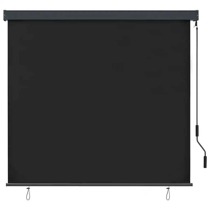 Roller Blind Anthracite 180 x 250 cm Fabric and Aluminum