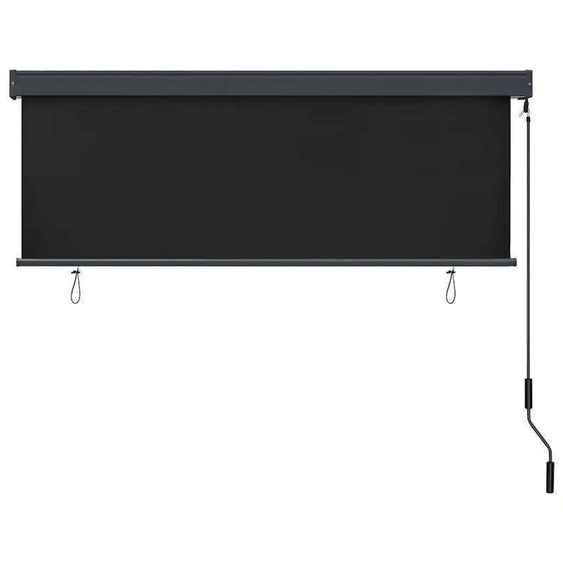 Roller Blind Anthracite 180 x 250 cm Fabric and Aluminum