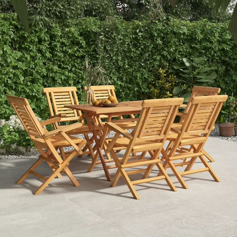 Folding Garden Chairs 6 pcs 56x63x90 cm Solid Wood Teak