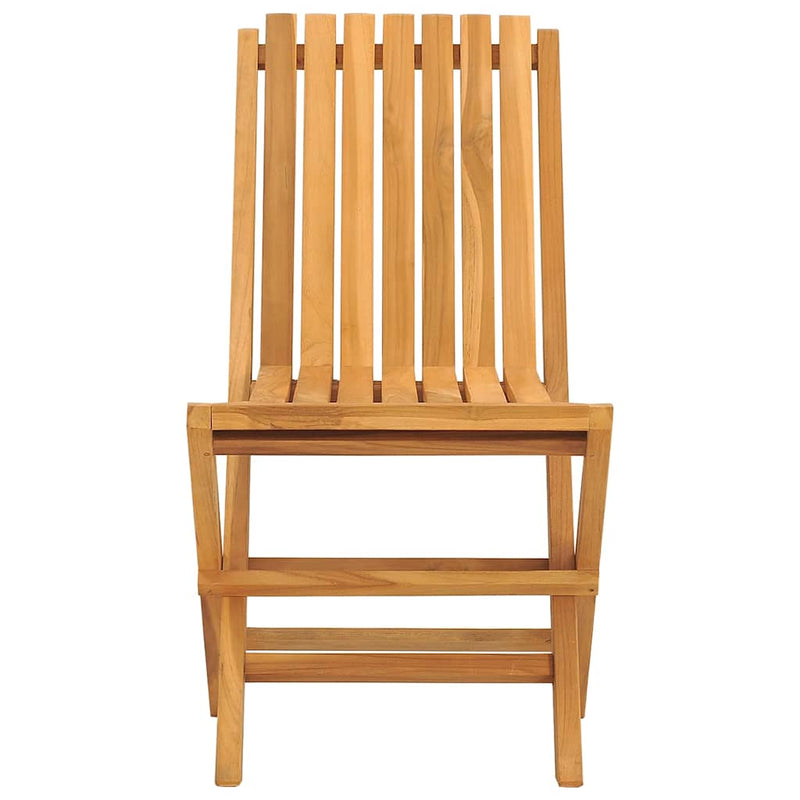 vidaXL Folding Garden Chairs 4 pcs 47x47x89 cm Solid Wood Teak