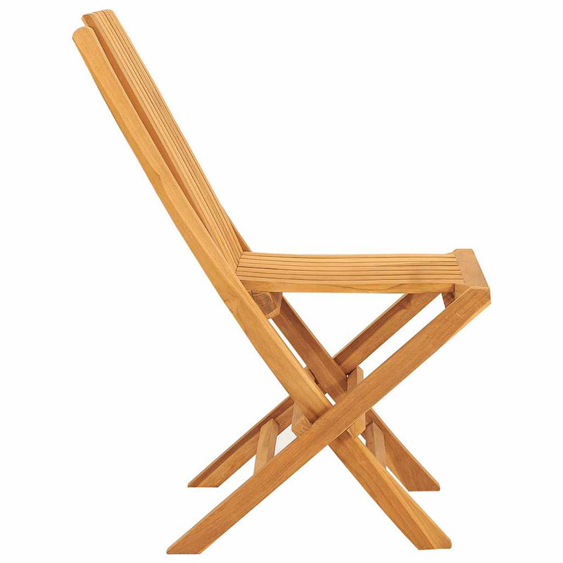 vidaXL Folding Garden Chairs 4 pcs 47x47x89 cm Solid Wood Teak