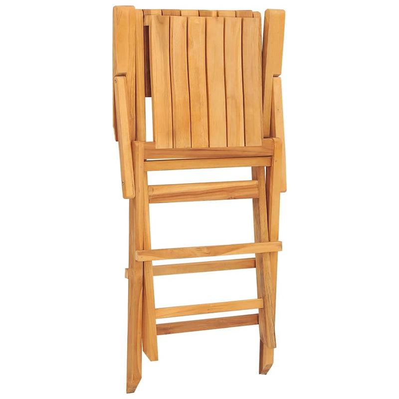 vidaXL Folding Garden Chairs 8 pcs 55x61x90 cm Solid Wood Teak