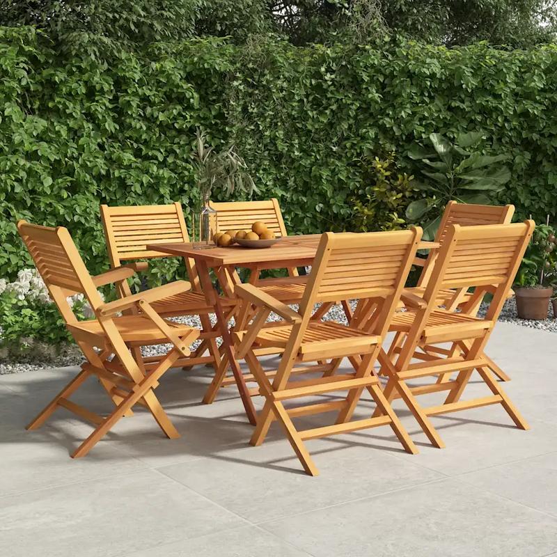 Folding Garden Chairs 6 pcs 55x62x90 cm Solid Wood Teak