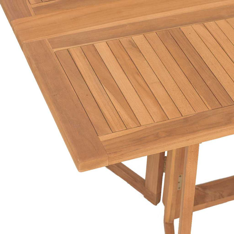 vidaXL Garden Dining Set 7 pcs Brown 140 x 80 x 75 cm Solid Teak wood