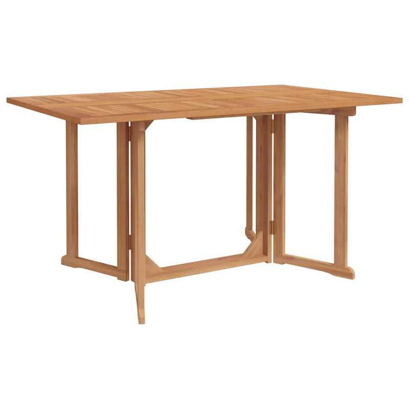 vidaXL Garden Dining Set 7 pcs Brown 140 x 80 x 75 cm Solid Teak wood