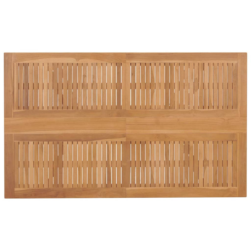 vidaXL Garden Dining Set 7 pcs Brown Solid Teak Wood