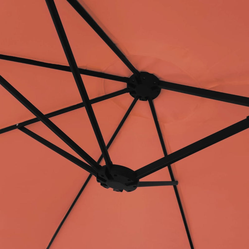 vidaXL Double-Head Garden Parasol Terracotta 449x265 cm