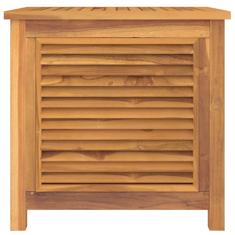 Garden Storage Box with Bag 60x50x58 cm Solid Wood Teak