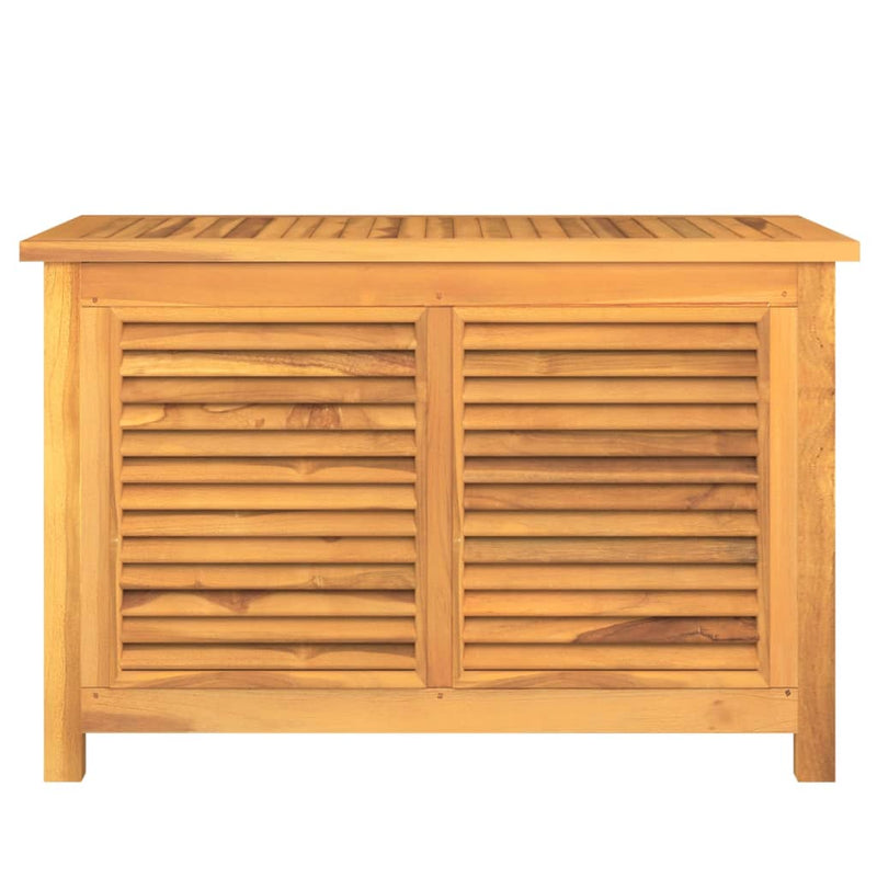 Garden Storage Box with Bag 90x50x58 cm Solid Wood Teak