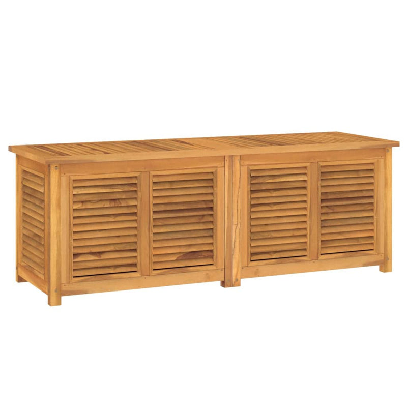 vidaXL Garden Storage Box with Bag 150x50x55 cm Solid Wood Teak