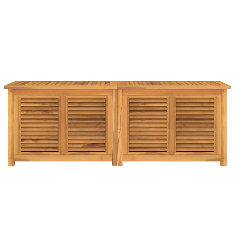 vidaXL Garden Storage Box with Bag 150x50x55 cm Solid Wood Teak