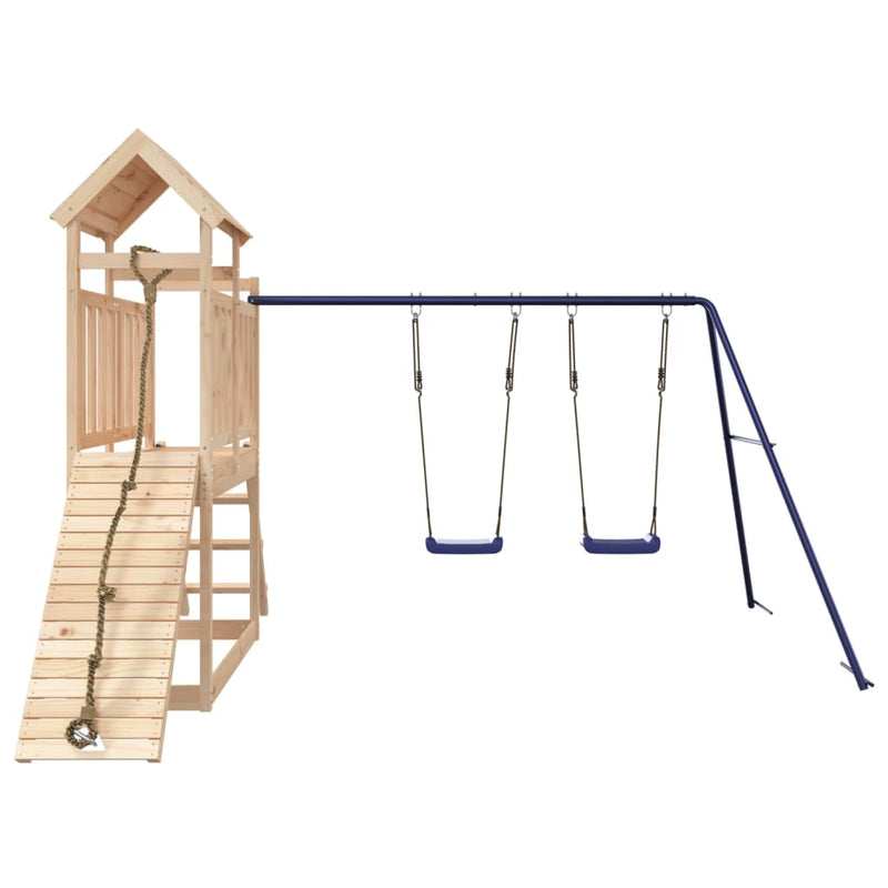 Outdoor Playset Solid Wood Pine