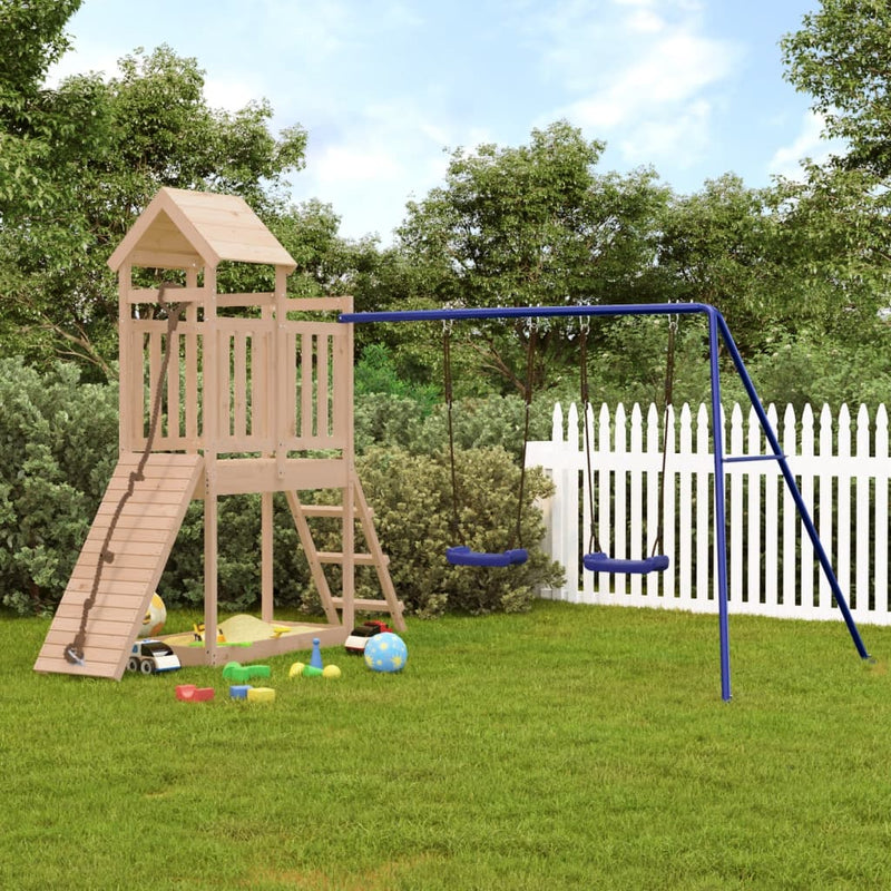 Outdoor Playset Solid Wood Pine