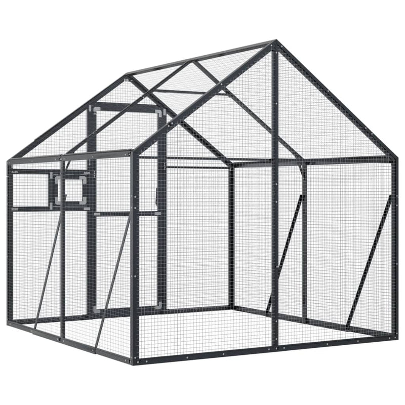 Aviary Anthracite 1.79x2x1.85 m Aluminium