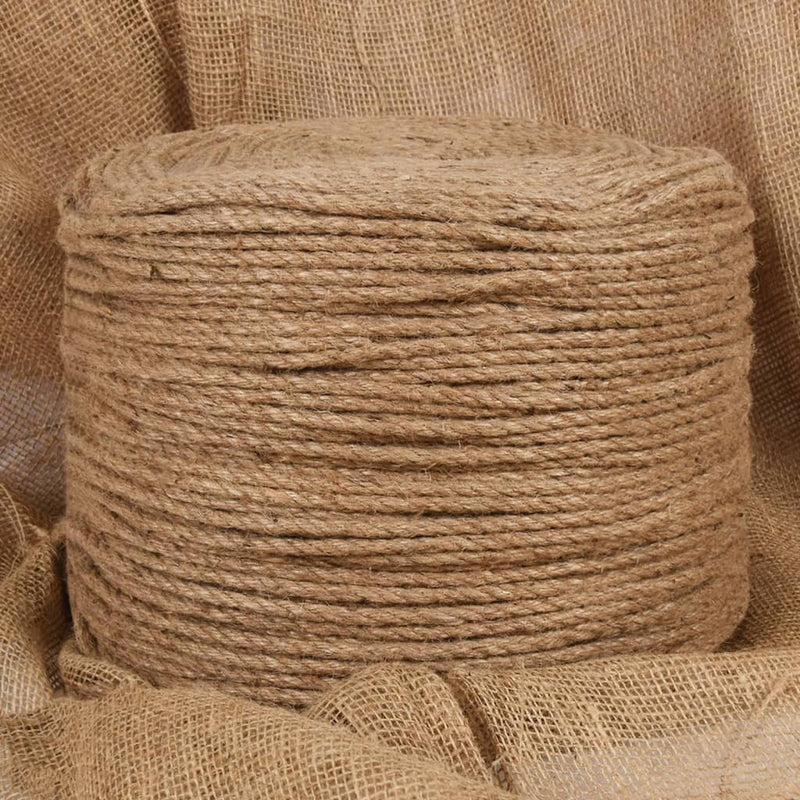 vidaXL Jute Rope 50 m Long 4 mm Thick