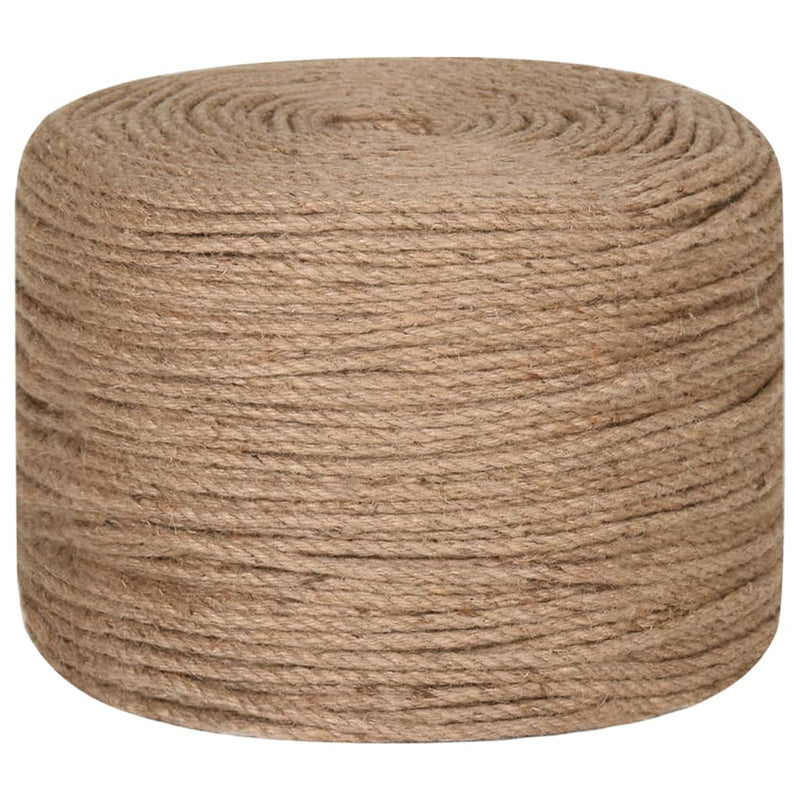 vidaXL Jute Rope 100 m Long 6 mm Thick