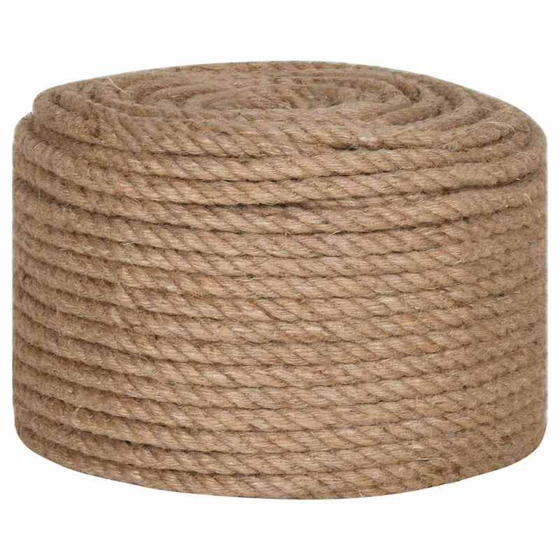 vidaXL Jute Rope 50 m Long 14 mm Thick