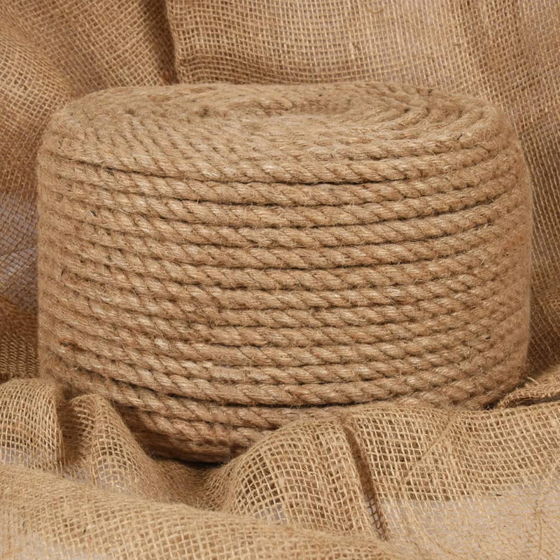 vidaXL Jute Rope 50 m Long 14 mm Thick