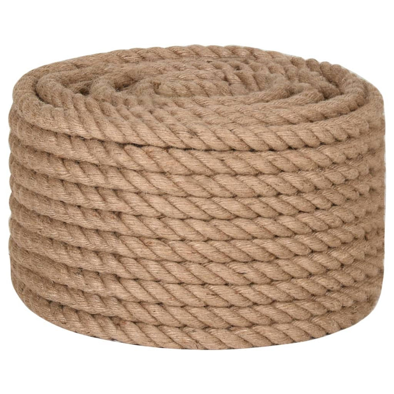 vidaXL Jute Rope 100 m Long 16 mm Thick